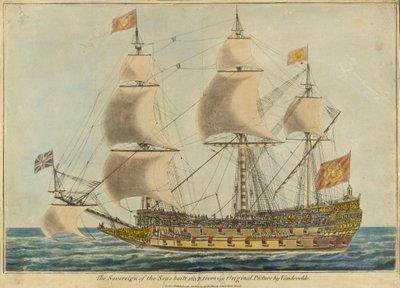 ウィレム・ファン・デ・ヴェルデ長老の原画による「海の君主」（1637年 作： Unknown artist