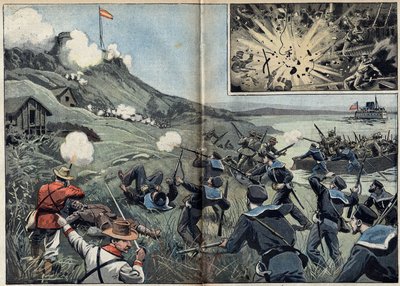 スペインと北米の間で起きた米西戦争またはキューバ独立戦争（1868年～1898年 作： Unknown artist