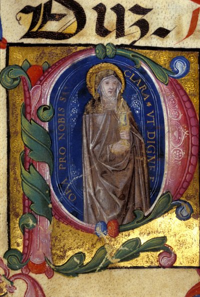St.クレールクラレ騎士団の創設者（See Assisi 作： Unknown artist