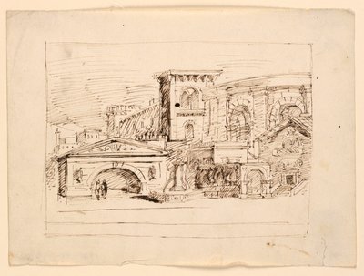 舞台美術、アンティーク建築 作： Unknown artist