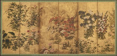 夏と秋の花 作： Unknown artist