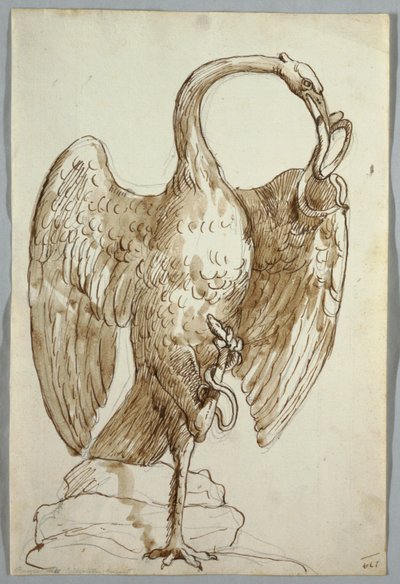 白鳥と二匹の蛇 作： Unknown artist