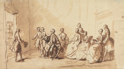 A chegada do príncipe Frederick de Hanover em 1728? 作： Unknown artist