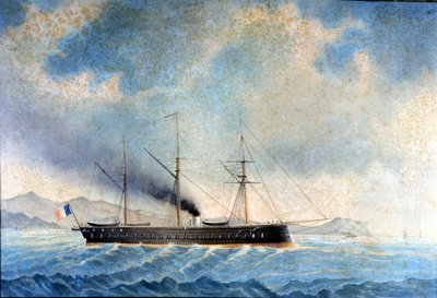 フリゲート・グローリー号1859. 作： Unknown artist