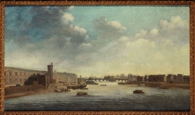 ルーヴル大ギャラリー、ヌーヴ門、ポン＝ヌフ、シテ、トゥール・ド・ネスレ、ケ・マラケを中心に、1640年頃、1635年から1645年の間（油彩・カンヴァス） 作： Unknown artist