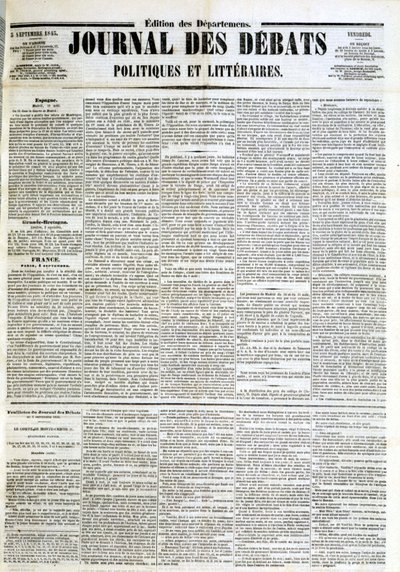 The Journal of Debates of 05/09/1845 作： Unknown artist