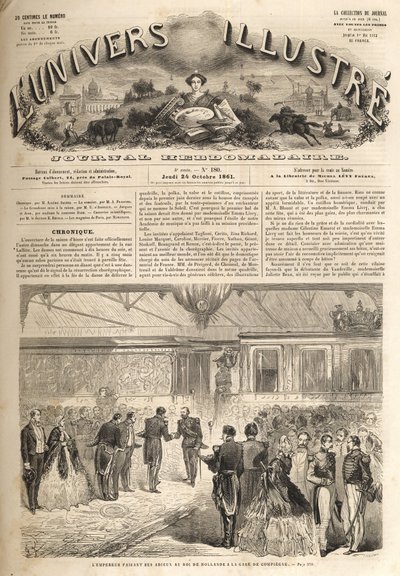 オランダ王のコンピエーニュ訪問 1861年 - ウィリアム3世 (1772-1849) 作： Unknown artist