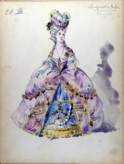スペードの女」。ピョートル・イリイチ・チャイコフスキー（またはチャイコフスキー）が1890年に作曲したオペラ。 作： Unknown artist