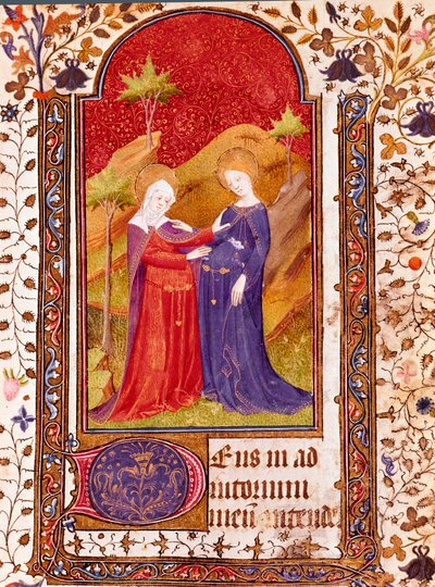 カスティーリャのイザベラ（カトリック教徒のイザベラ・イエーレ）の時祷書のミニチュア訪問記（1451-1504） 15世紀 セビリア、ビブリオテカ・コロンビナ 作： Unknown artist