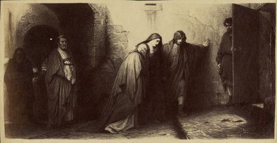 [ポール・ドラローシュ作『ゴルゴダからの帰還』）。 作： Unknown artist