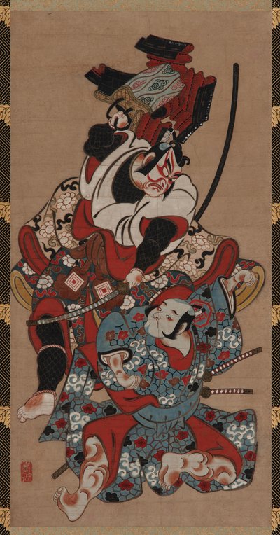 曽我芝居の甲冑引きの場面 作： Unknown artist