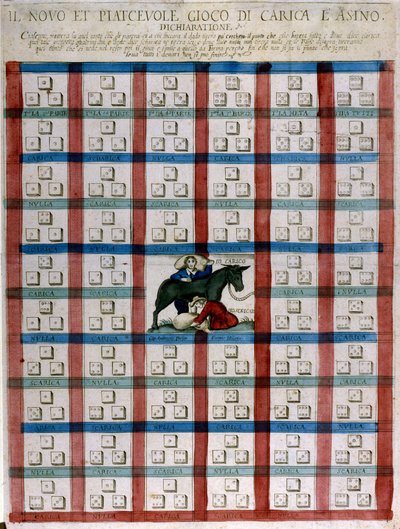 カリカ・ラシノ（ロバの荷）のゲーム 16世紀後半 作： Unknown artist