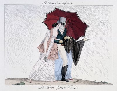 インフォーマルな傘-「Le Bon genre」のNo.40, 19世紀後半 作： Unknown artist