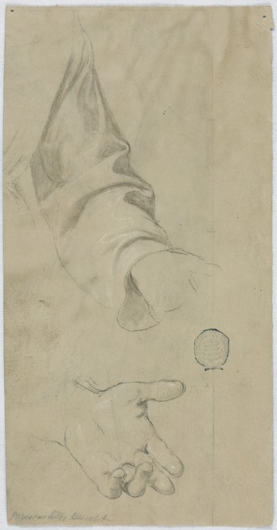 僧侶の左腕と左手 作： Unknown artist