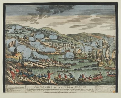フランス島（モーリシャス）の奪取（1810年12月2日）（木版、カラー 作： Unknown artist