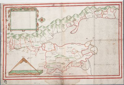 トラリー湾、アイルランド、1600年頃（紙、リネン） 作： Unknown artist