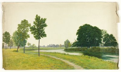 静かな公園のシーン 作： Unknown artist