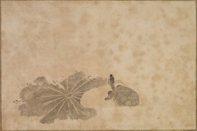蓮池のカメ 作： Unknown artist