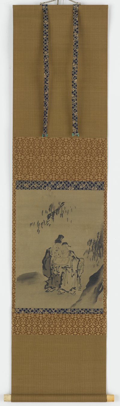 木の下に立つ 2 人の中国の賢者 作： Unknown artist