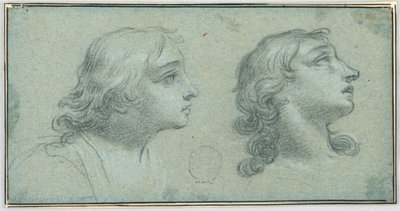 若者の頭の 2 つのビュー 作： Unknown artist