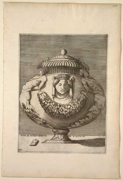 フィギュア、リンソー、花瓶で飾られた花瓶、1543年 作： Unknown artist