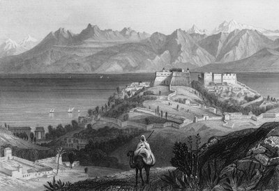 19世紀のアトラスのキャンドルとシャインの眺め、1833年にフランス軍が占領した都市、Leon Galibertの「L