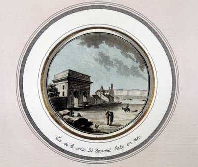 1670年に建設されたサンベルナール・ポルトの眺め - エングレービング 作： Unknown artist