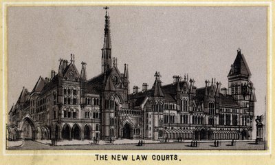 イギリス・ロンドンの新司法裁判所の様子。 作： Unknown artist