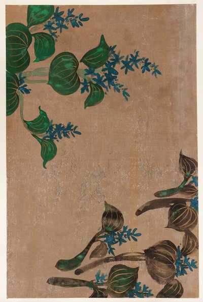 青い花を持つ水生植物 作： Unknown artist