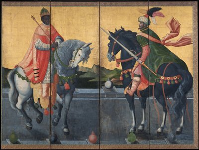 馬上の西洋王 - 匿名 - 17世紀前半 - 紙に水彩、インク - 184x245 - サントリー美術館 作： Unknown artist