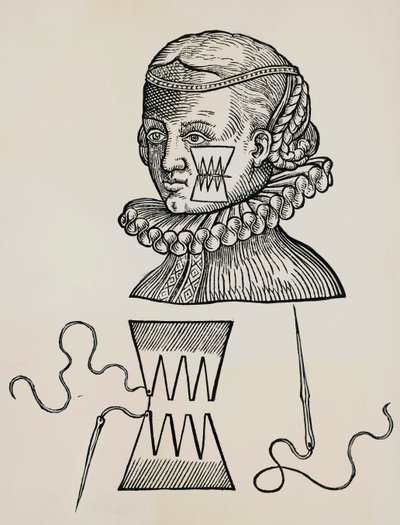 頬の傷は絆創膏で処置し、皮膚に縫い目の跡が残らないようにする。 作： Unknown artist