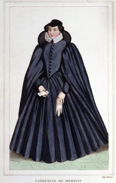 カトリーヌ・ド・メディチ（Caterina de Medici）（1519-1589）の肖像。 作： Unknown artist