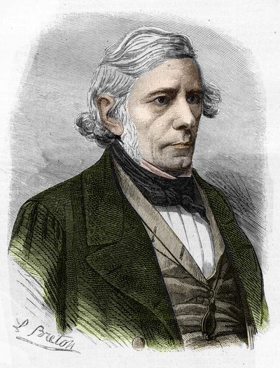 ヴィクトル・クーサンの肖像フランスの哲学者（1792年～1867年）。 作： Unknown artist
