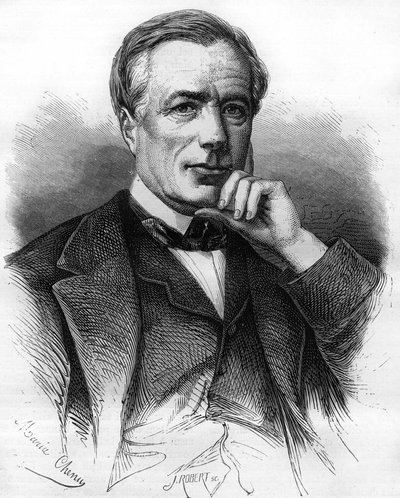 フランスの作家、グザビエ・マルミエ（1809-1892）の肖像。 作： Unknown artist