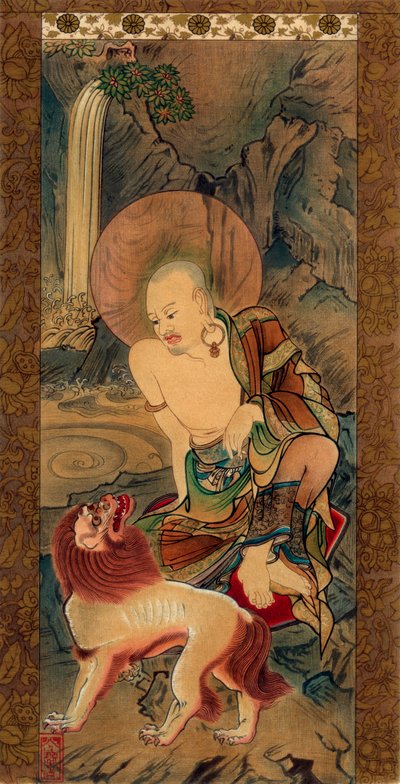 羅漢図 日本 鎌倉時代後期 14世紀 1886年 作： Unknown follower of Ryozen