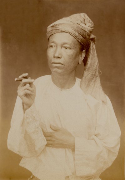 ビルマ人、1885年頃 作： Unknown photographer
