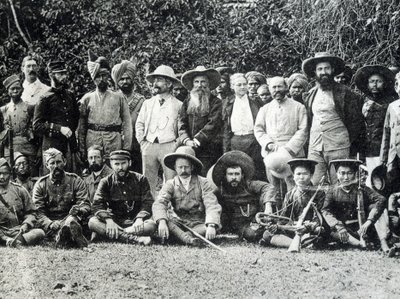 オーギュスト・パヴィ（1847-1925）ブルトン人の探検家で、1895年に英仏共同でメコン川上流域のミッションを行った。 作： Unknown photographer
