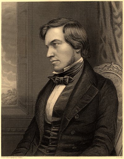 「ジョージ・ファウンズ（1815-1849）。イギリスの化学者、1860年頃（エングレーヴィング） 作： Unknown photographer