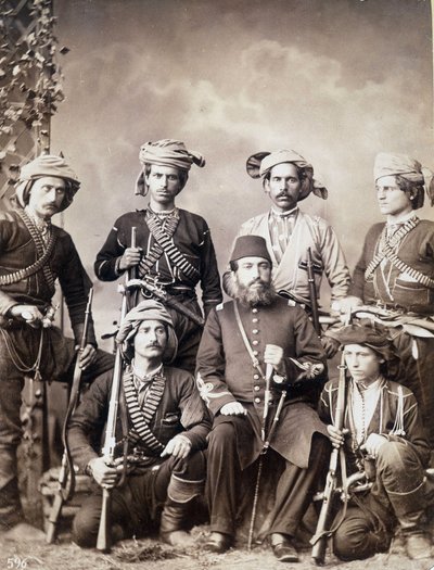 バトゥム（またはバトゥミ）のグルジア人戦士たち グルジアの都市、アジャリアの首都 作： Unknown photographer