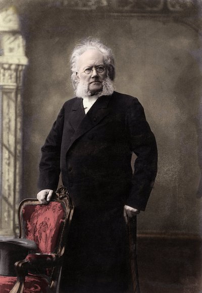 HENRIK IBSEN (1828-1906) ノルウェーの詩人・劇作家 - Henrik (Henri) Johan Ibsen (1828-1906) ノルウェーの劇作家の肖像 作： Unknown photographer