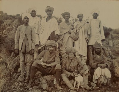 1895年頃のSエドワーズ中尉と彼の犬ビディ 作： Unknown