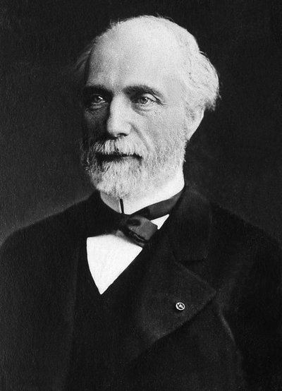 ルイ・シャルル・ド・ソールス・ド・フレシネ（1828-1923）、鉱山技師、物理学者、1890年に選出された学者。 作： Unknown photographer