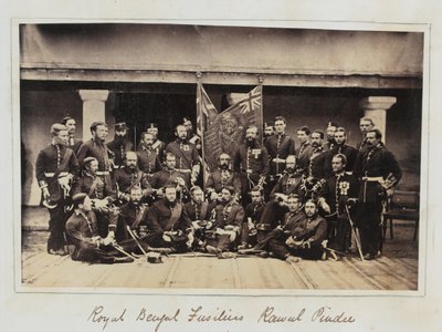 ラワルピンディでの足部101連隊（Royal Bengal Fusiliers）のメンバー 作： Unknown photographer
