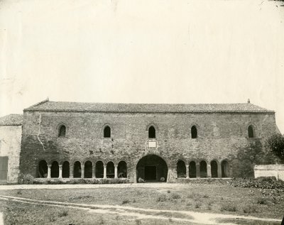 イタリア、エミリア・ロマーニャ州、ポンポサ修道院、パラッツォ・デッラ・ラギオーネ、1890年頃 作： Unknown photographer