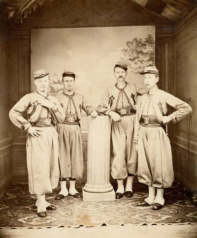 Papal Zouaves - ポンティフィカル・ズエーヴス - 1865年 - 。 作： Unknown photographer