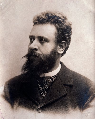 アルベルト・フランケッティ（1860～1942）の肖像 イタリアの作曲家 写真19世紀ボローニャ、シビコ・ミュゼオ・ミュージック 作： Unknown photographer