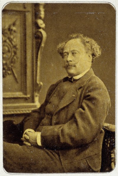 1884年、アレクサンドル・デュマ・ジュニア（1824-1895）の肖像 作： Unknown photographer