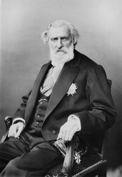 フランスの作曲家、アンブロワーズ・トマ（1811-1896）の肖像。 作： Unknown photographer