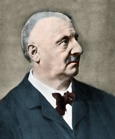 オーストリアの作曲家、アントン・ブルックナー（1824-1896）の肖像。 作： Unknown photographer