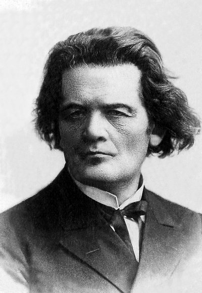 ロシアのピアニスト、作曲家であるアントン・ルービンシュタイン（1829-1894）の肖像。 作： Unknown photographer